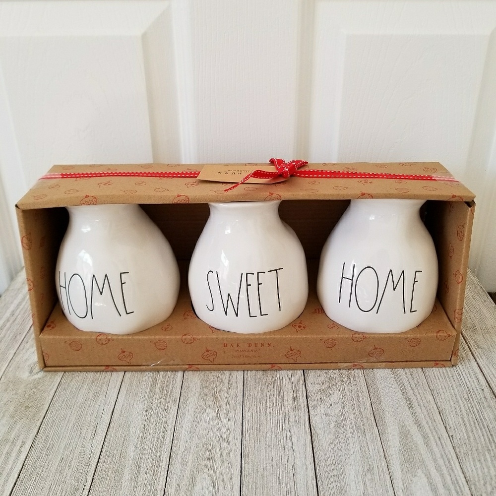 Rae Dunn HOME SWEET HOME Vase Set - Picture 6 of 7
